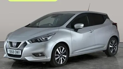 Begagnad Nissan Micra Acenta 90 HK (66 kW) 2018 Silver Halvkombi