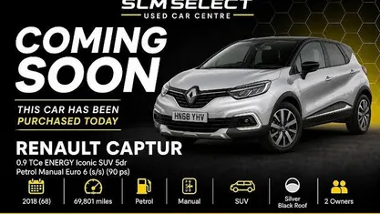 Used Renault Captur Iconic 90 HP (66 kW) 2019 SUV