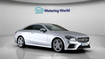 Used Mercedes E220 AMG line 194 HP (142 kW) 2020 Silver Coupe