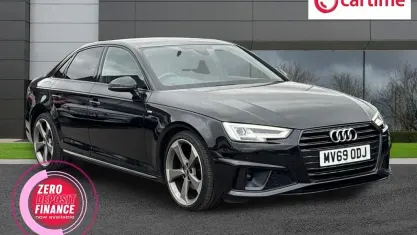 Used Audi A4 Black Edition 245 HP (180 kW) 2019 Black Sedan
