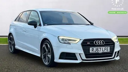 White Used 2017 Audi S3 Sportback Black Edition Hatchback | £19,899 (Fair price)