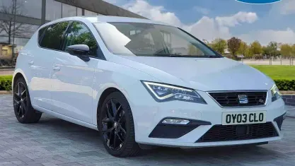 Used Seat Leon FR 125 HP (91 kW) 2018 White Hatchback