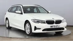 White Used 2020 BMW 330e Sport Line Estate | £20,990 (Good price)
