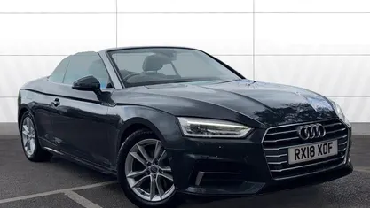 Used Audi A5 Cabriolet Sport 190 HP (139 kW) 2018 Grey Cabriolet
