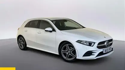 Used Mercedes A180 AMG line 116 HP (85 kW) 2020 White Hatchback