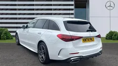 White Used 2024 Mercedes C300e AMG Line Premium Plus Estate | £39,118 (Fair price)