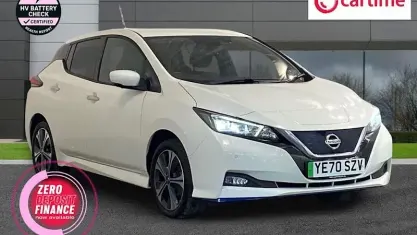 Used Nissan Leaf N-TEC 160 kW (218 HP) 2020 White Hatchback