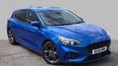 Blue Used 2018 Ford Focus ST-Line Hatchback | £10,680 (Fair price)