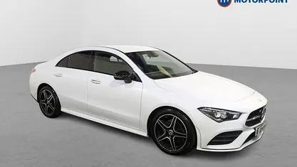 Used Mercedes CLA200 AMG Line Premium 163 HP (119 kW) 2022 White Coupe