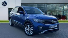 Reef blue metallic Used 2022 VW T-Cross SE SUV | £16,329 (Fair price)