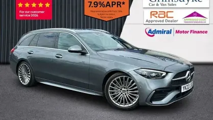 Used Mercedes C200 AMG line 204 HP (150 kW) 2022 Grey Estate