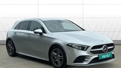 Second-hand Mercedes A180 AMG line 136 CP (100 kW) 2019 Argintiu Hatchback