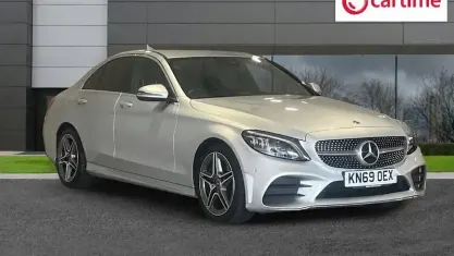 Used Mercedes C200 AMG line 184 HP (135 kW) 2019 Silver Sedan