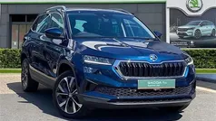Petrol blue metallic Used 2022 Skoda Karoq SE L SUV | £18,199 (Fair price)