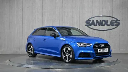 Used Audi S3 Sportback Black Edition 300 HP (220 kW) 2019 Blue Hatchback