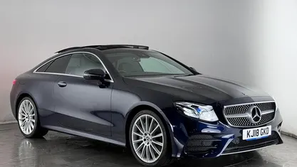 Used Mercedes E350 AMG Line Premium Plus 258 HP (189 kW) 2017 Blue Coupe