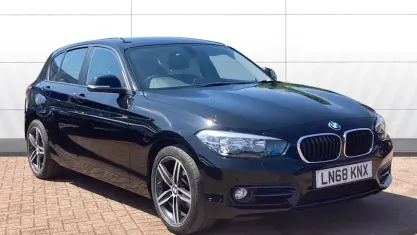 Used BMW 118 Sport Line 136 HP (100 kW) 2018 Black Hatchback