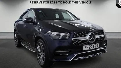 Used Mercedes GLE400 AMG line 330 HP (242 kW) 2022 Cavansite blue Coupe