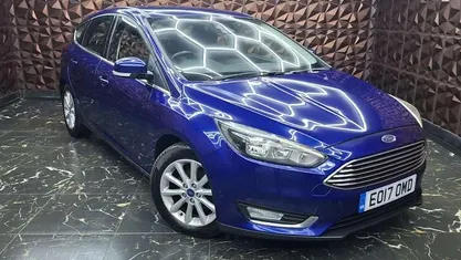 Blue Used 2017 Ford Focus Titanium Hatchback | £3,699 (Fair price)