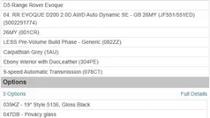 New 2025 Land Rover Range Rover evoque SE Dynamic Hatchback | £48,500 (Fair price)