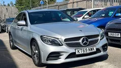 Silver Used 2019 Mercedes C300 AMG line Sedan | £18,490 (Fair price)