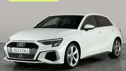 Used Audi A3 Sportback S-Line 150 HP (110 kW) 2023 White Hatchback