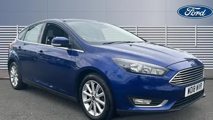 Used Ford Focus Titanium 125 HP (91 kW) 2017 Blue Hatchback