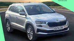 Brilliant silver metallic Used 2024 Skoda Karoq SE L SUV | £26,000 (Fair price)