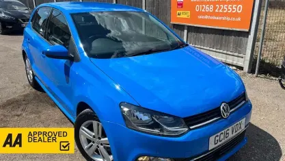 Used VW Polo Match 60 HP (44 kW) 2016 Blue Hatchback