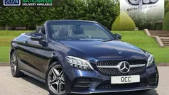Blue Used 2019 Mercedes C200 AMG line Cabriolet | £17,950 (Good price)