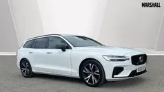 Ice white Used 2022 Volvo V60 R-Design Estate | £29,625 (Fair price)