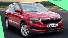 Velvet red metallic Used 2025 Skoda Karoq SE Drive SUV | £25,000 (Fair price)