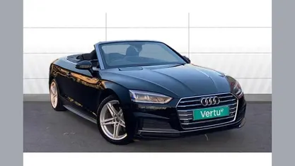 Used Audi A5 Cabriolet S-Line 190 HP (139 kW) 2018 Black Cabriolet