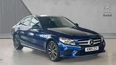 Brilliant blue metallic Used 2019 Mercedes C220 SE Sedan | £15,480 (Good price)
