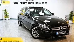 Black Used 2018 Mercedes C220 Premium Plus Estate | £14,495 (Fair price)