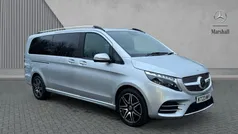 Brilliant silver Used 2023 Mercedes V220 AMG line MPV | £57,184 (Fair price)