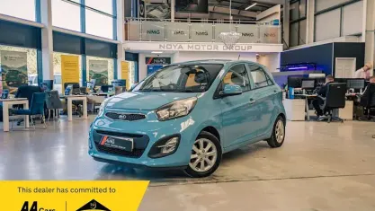 Used Kia Picanto 84 HP (61 kW) 2014 Blue Hatchback