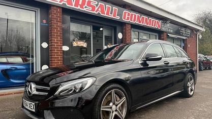 Begagnad Mercedes C250 AMG line 204 HK (150 kW) 2014 Svart Kombi
