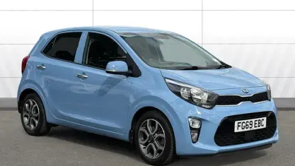 Used Kia Picanto 84 HP (61 kW) 2019 Blue Hatchback