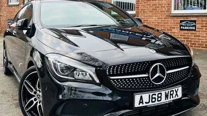 Used Mercedes CLA220 Shooting Brake AMG line 177 HP (130 kW) 2017 Black Estate