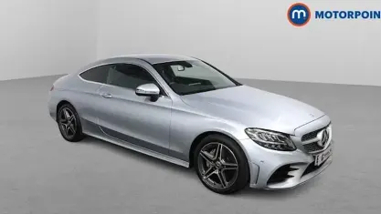 Used Mercedes C220 AMG line 194 HP (142 kW) 2022 Silver Coupe