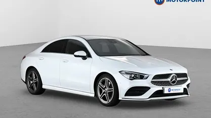 Used Mercedes CLA200 AMG line 163 HP (119 kW) 2021 White Coupe