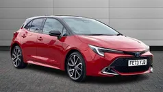 Scarlet flare with black roof Used 2023 Toyota Corolla Hatchback | £21,650 (Fair price)