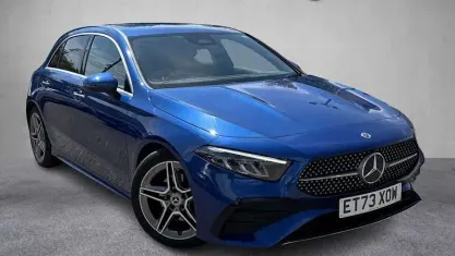 Used Mercedes A200 AMG line 163 HP (119 kW) 2024 Blue Hatchback