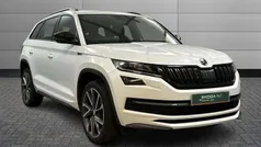 Moon white metallic Used 2021 Skoda Kodiaq SportLine SUV | £26,250 (Fair price)