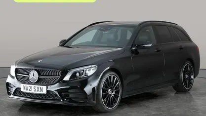 Used Mercedes C200 AMG line 184 HP (135 kW) 2020 Black Estate