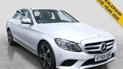 Used Mercedes C220 194 HP (142 kW) 2019 Silver Sedan