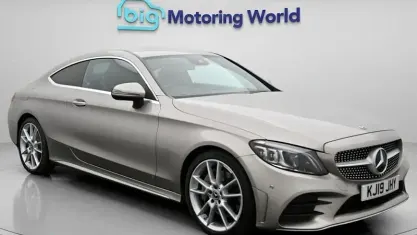 Used Mercedes C300 AMG line 245 HP (180 kW) 2019 Silver Coupe