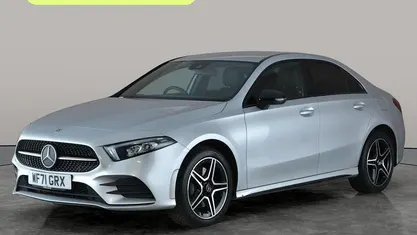 Used Mercedes A250 AMG line 218 HP (160 kW) 2021 Silver Sedan