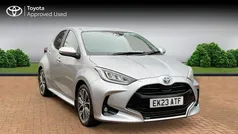 Silver metallic Used 2023 Toyota Yaris Hybrid Hatchback | £20,390 (Fair price)